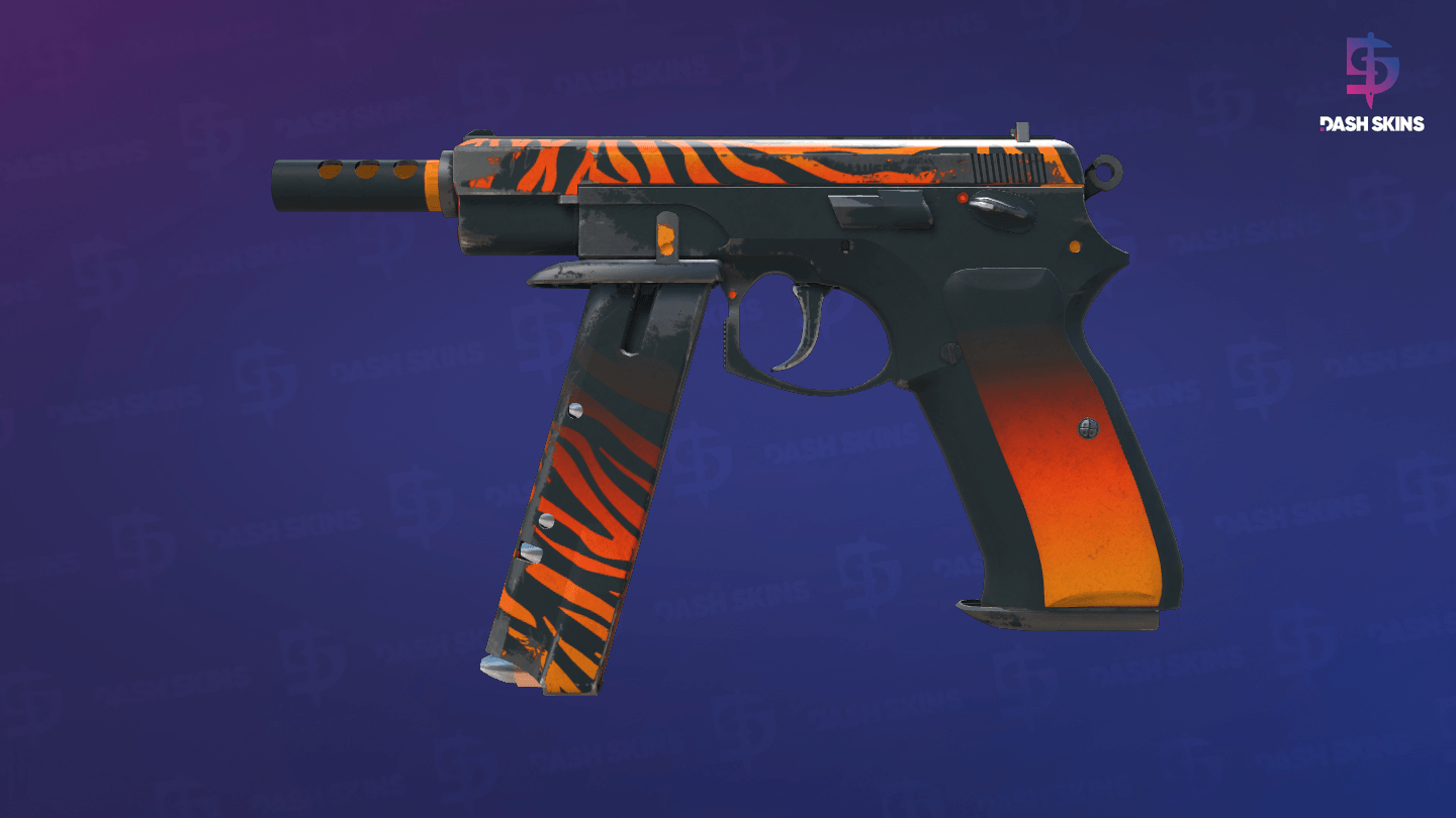 CZ75-Auto | Tigris (Well-Worn) Screenshot Playside
