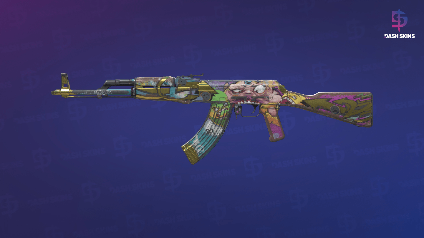 AK-47 | B the Monster (Battle-Scarred) Screenshot Playside