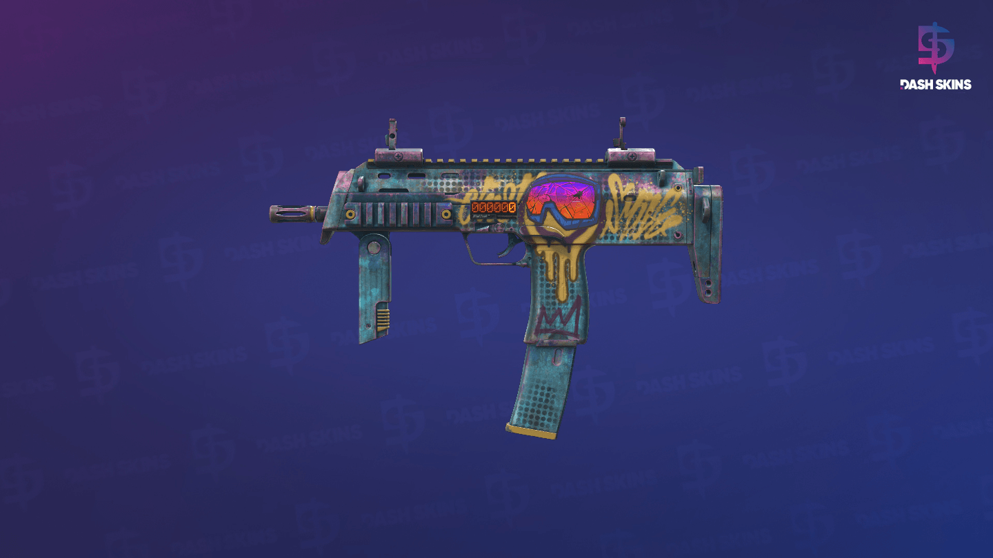 StatTrak™ MP7 | Just Smile (Minimal Wear) Screenshot Playside