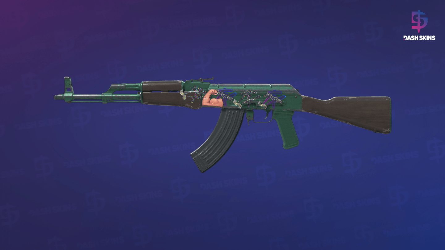 AK-47 | Wintergreen (Battle-Scarred) Screenshot Playside