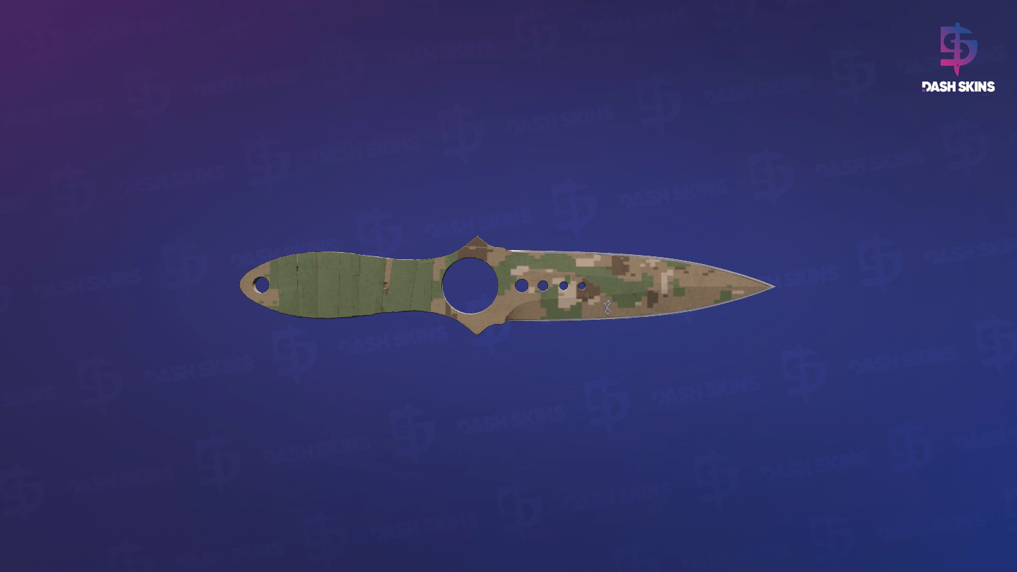 ★ StatTrak™ Skeleton Knife | Forest DDPAT (Well-Worn) Screenshot Playside