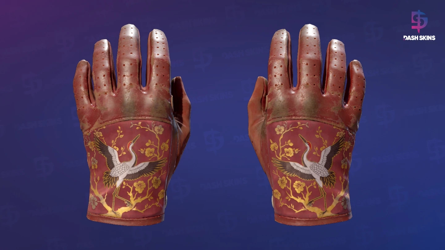 ★ Driver Gloves | Brocade Crane (Battle-Scarred) Screenshot Playside