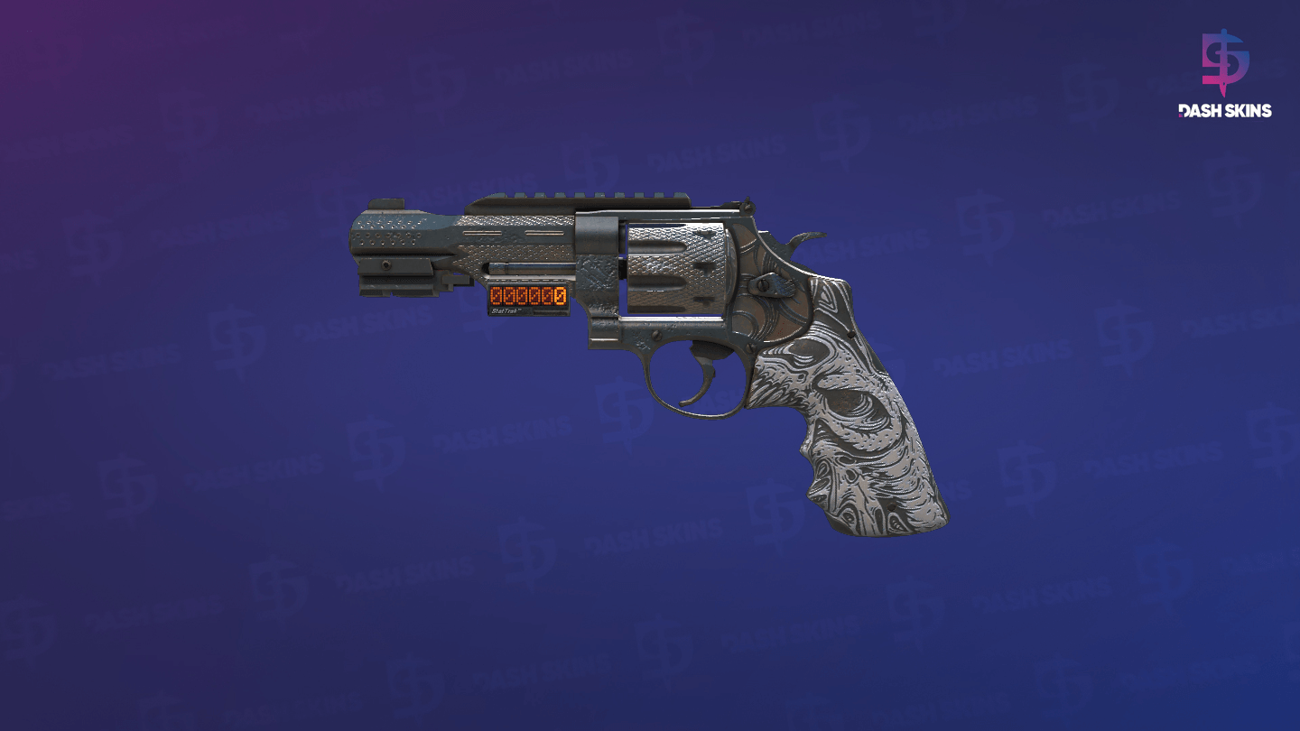 StatTrak™ R8 Revolver | Bone Forged (Minimal Wear) Screenshot Playside