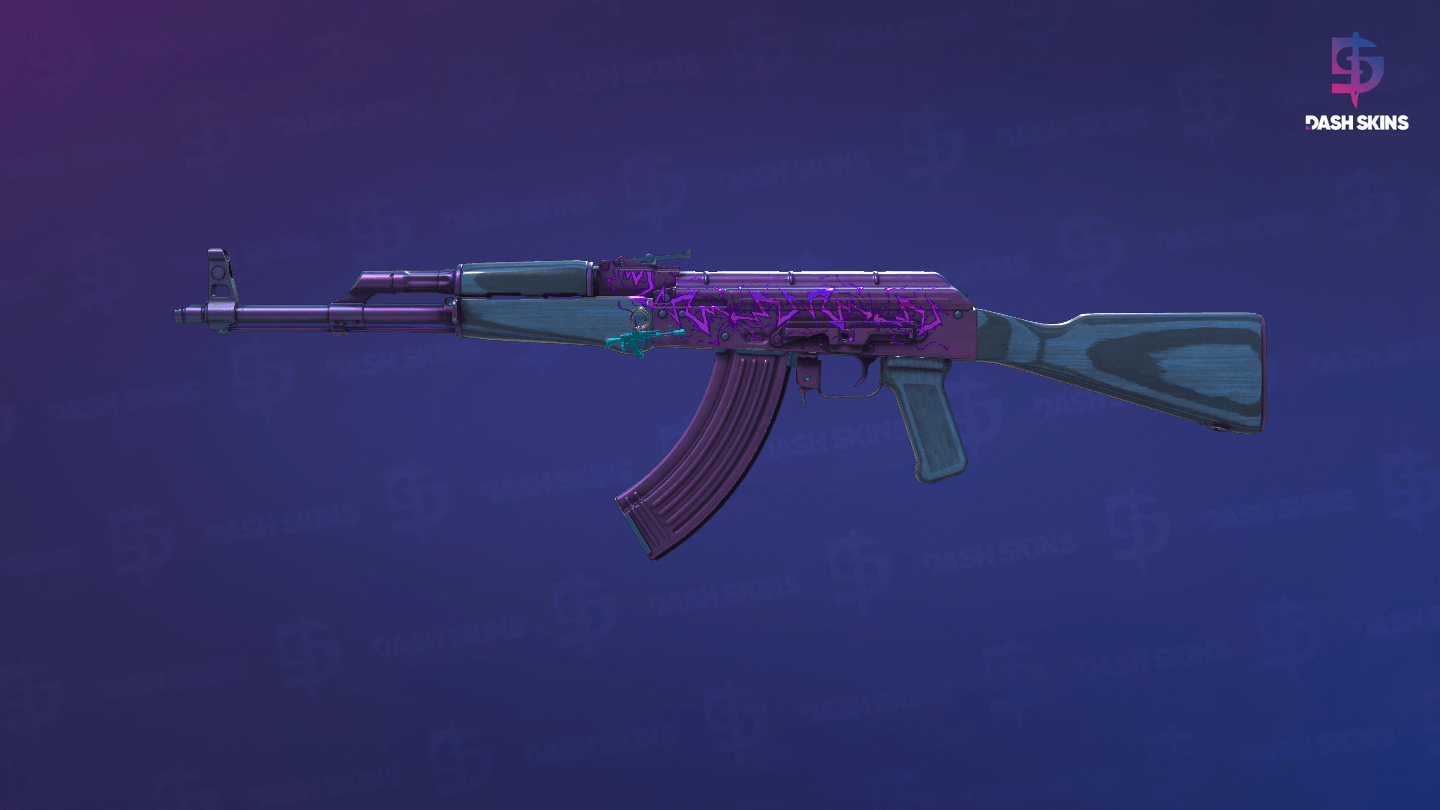 AK-47 | Midnight Laminate (Minimal Wear) Screenshot Playside