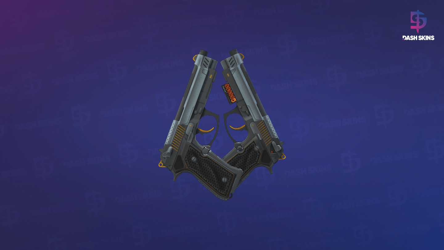 StatTrak™ Dual Berettas | Ventilators (Factory New) Screenshot Playside