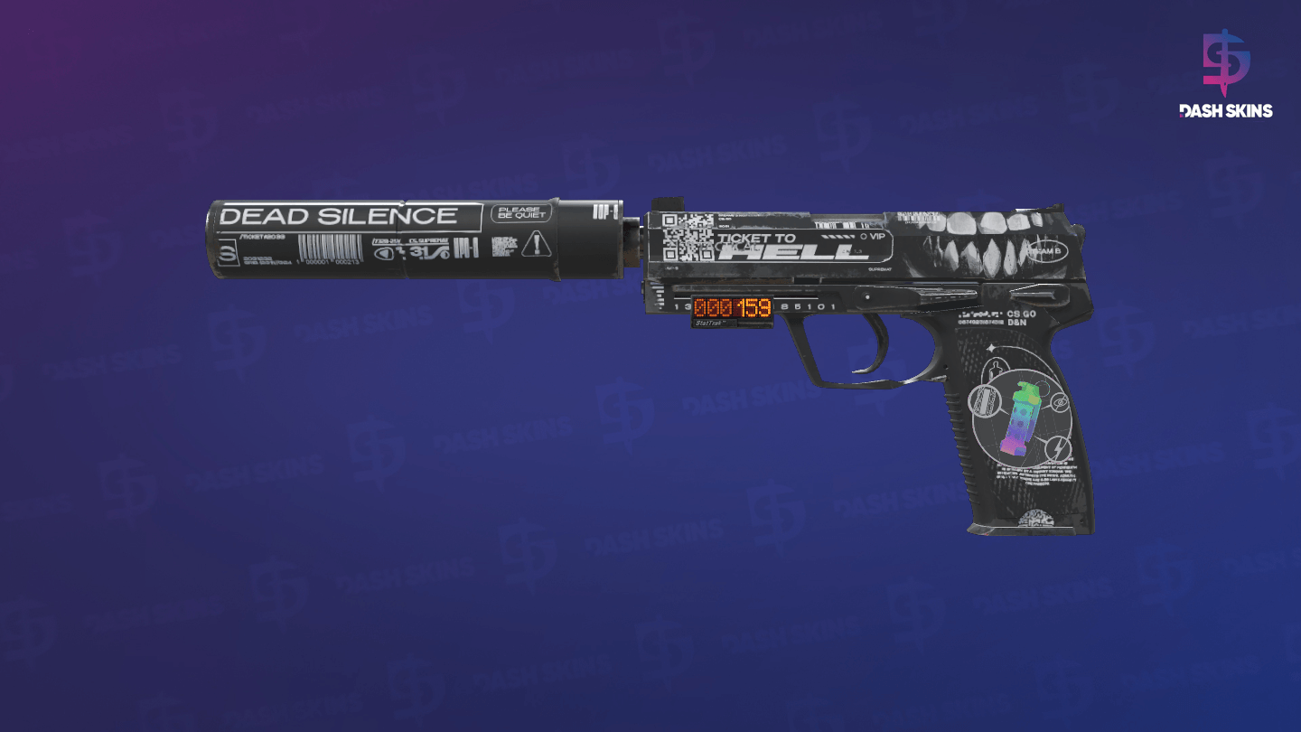 StatTrak™ USP-S | Ticket to Hell (Field-Tested) Screenshot Playside