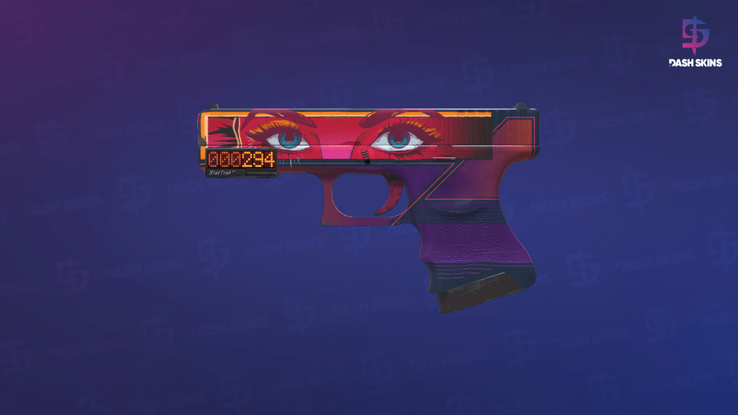 StatTrak™ Glock-18 | Vogue (Minimal Wear) Screenshot Playside