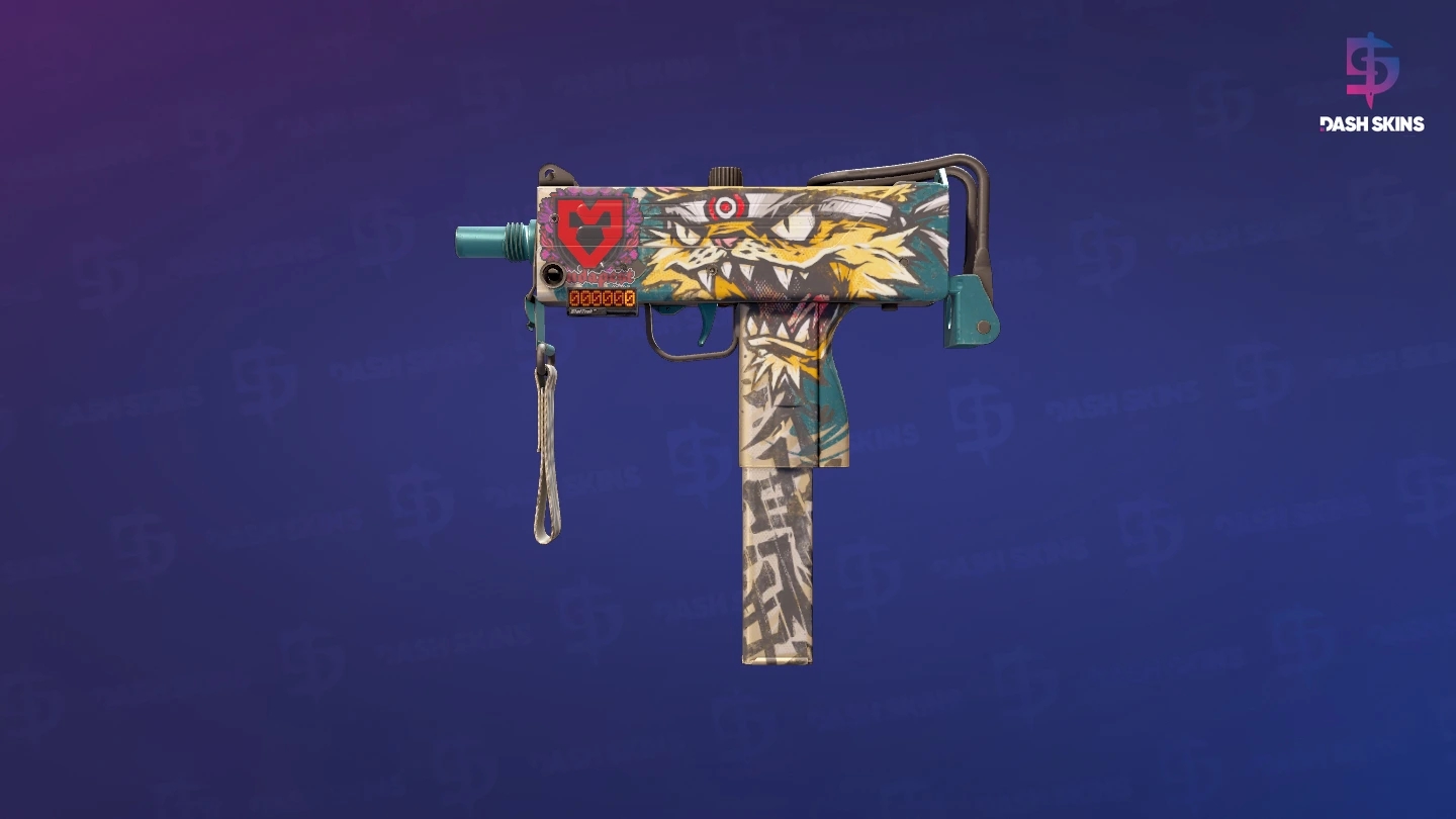 StatTrak™ MAC-10 | Cat Fight (Minimal Wear) Screenshot Playside