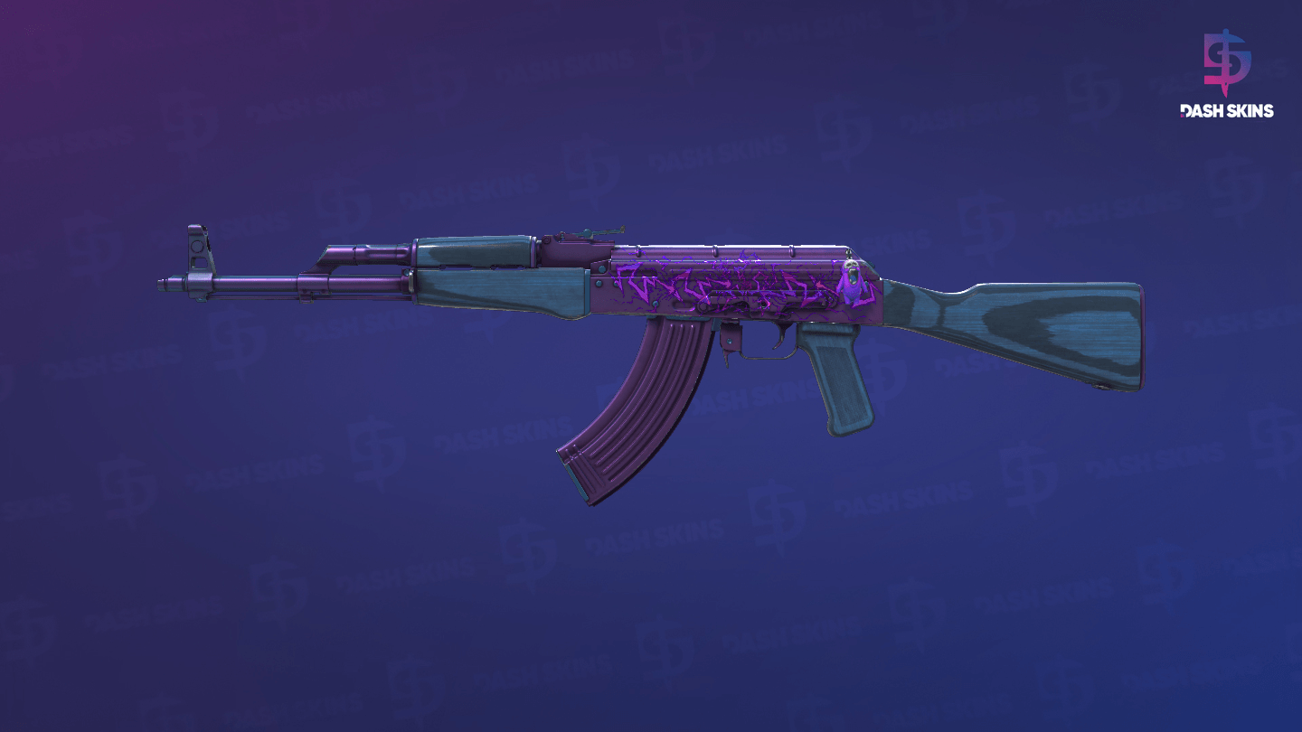 AK-47 | Midnight Laminate (Minimal Wear) Screenshot Playside