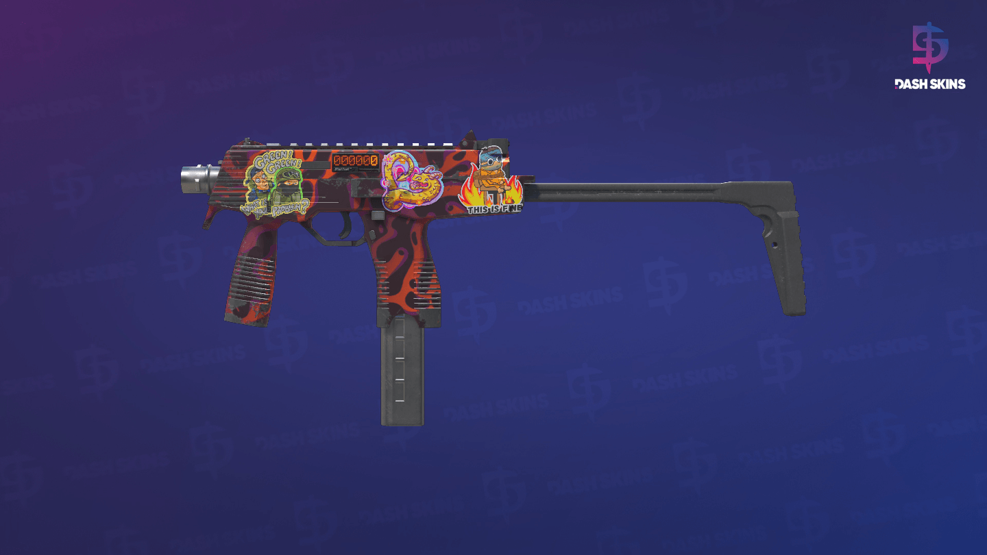 StatTrak™ MP9 | Ruby Poison Dart (Field-Tested) Screenshot Playside