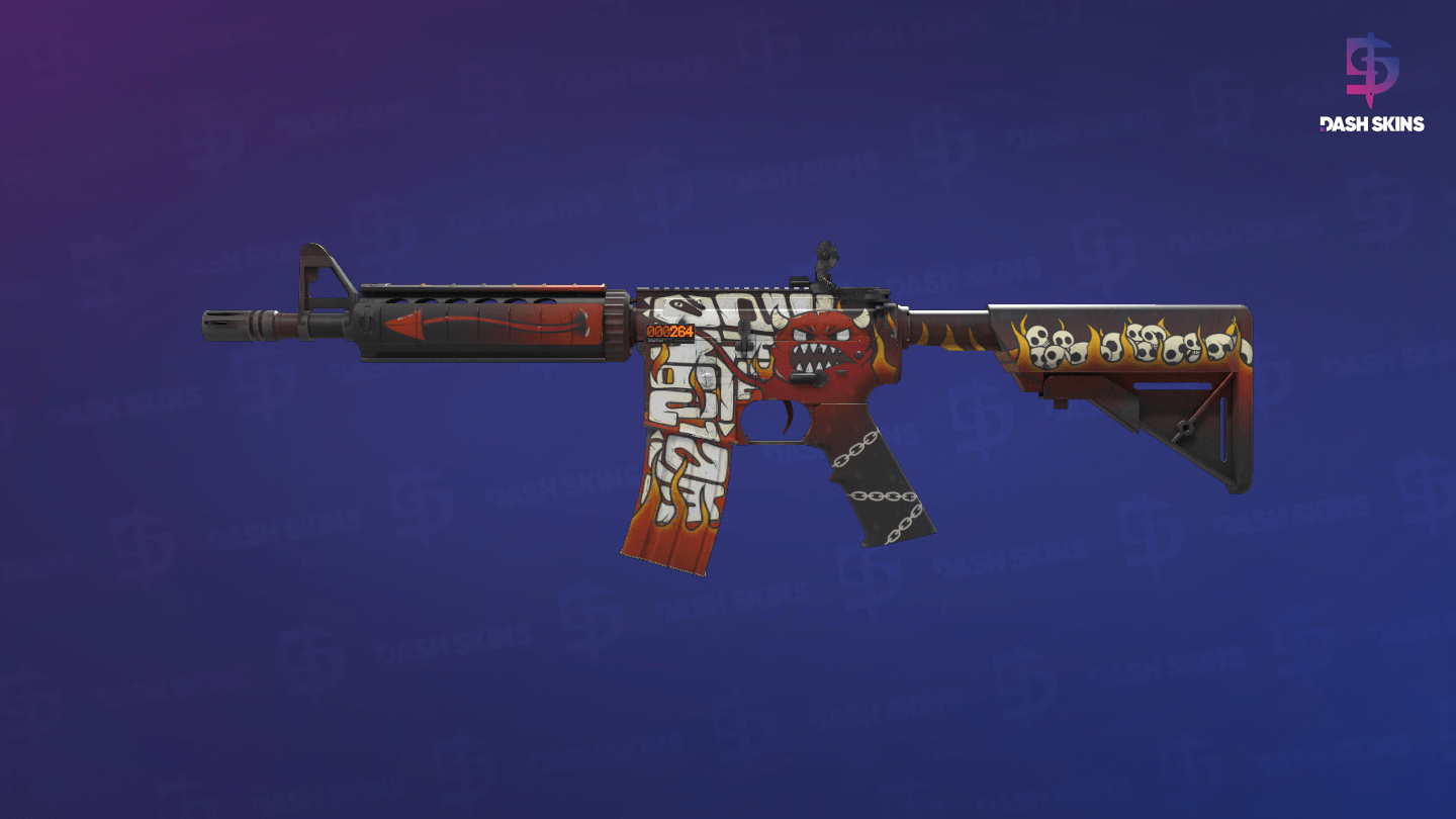 StatTrak™ M4A4 | Hellfire (Factory New) Screenshot Playside