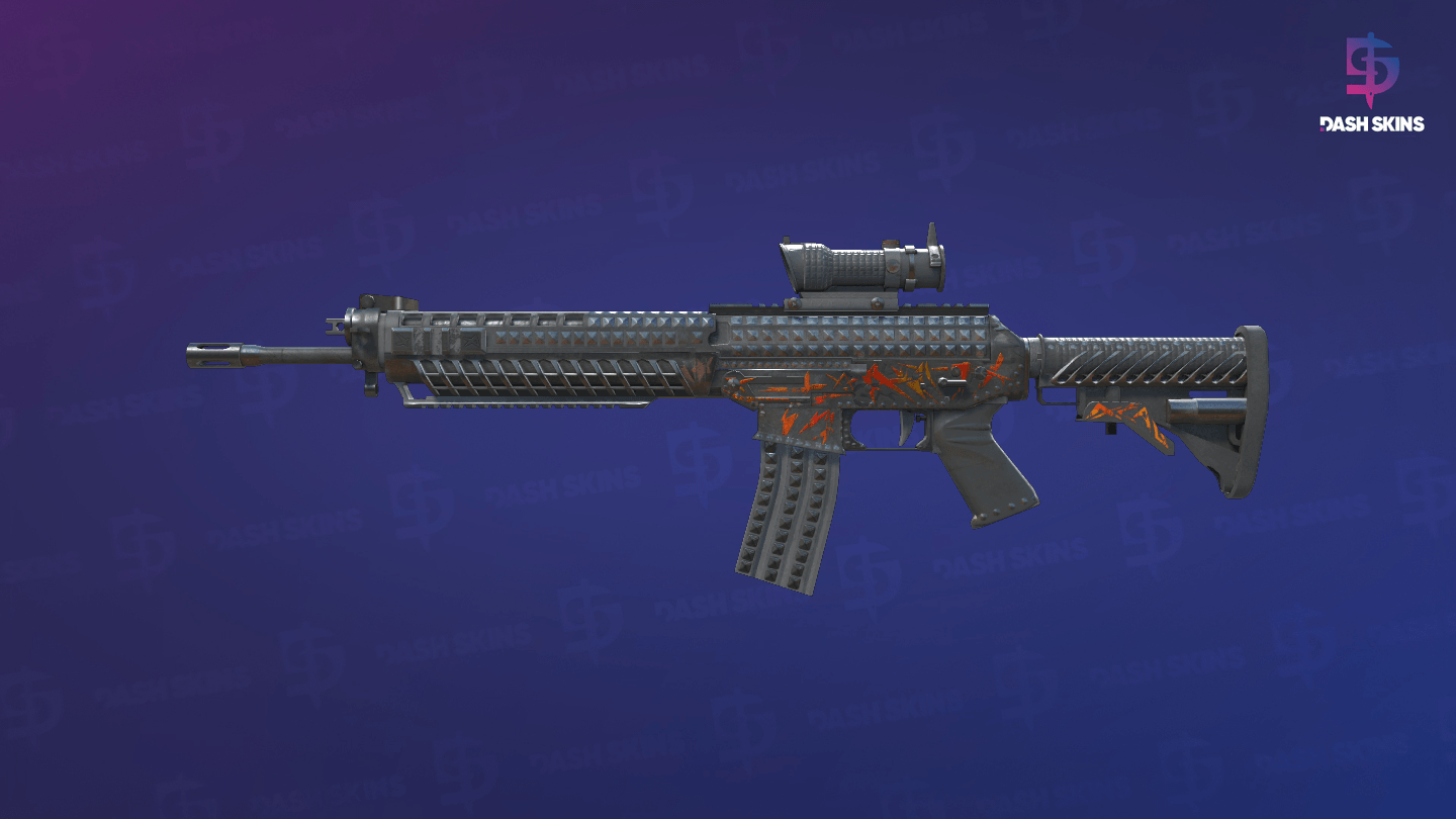 SG 553 | Heavy Metal (Battle-Scarred) Screenshot Playside