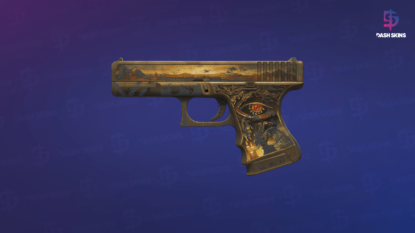 Glock-18 | Ramese's Reach (Battle-Scarred) Screenshot Playside