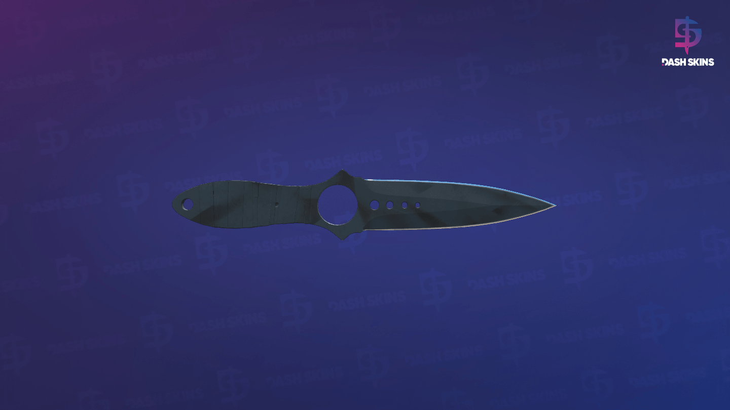★ Skeleton Knife | Night Stripe (Well-Worn) Screenshot Playside