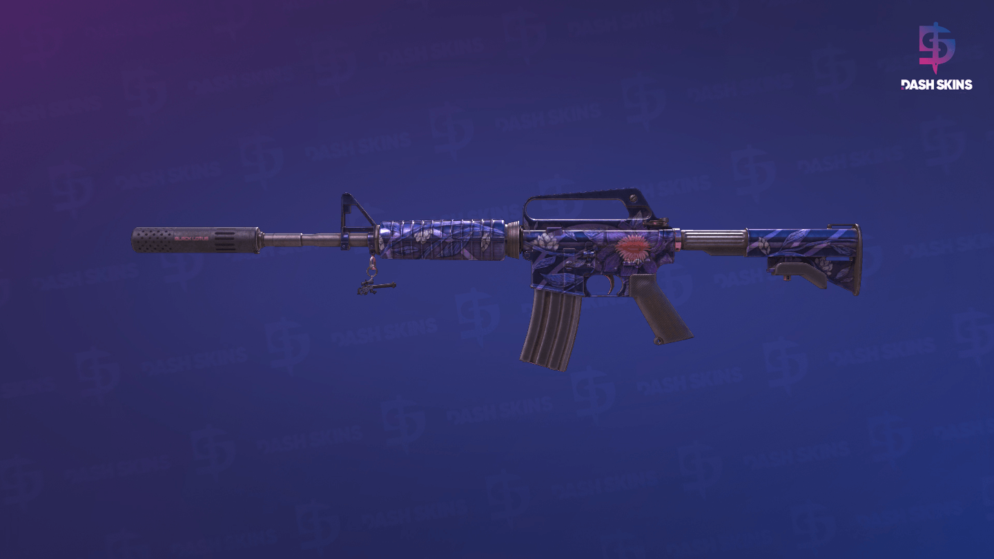 M4A1-S | Black Lotus (Battle-Scarred) Screenshot Playside