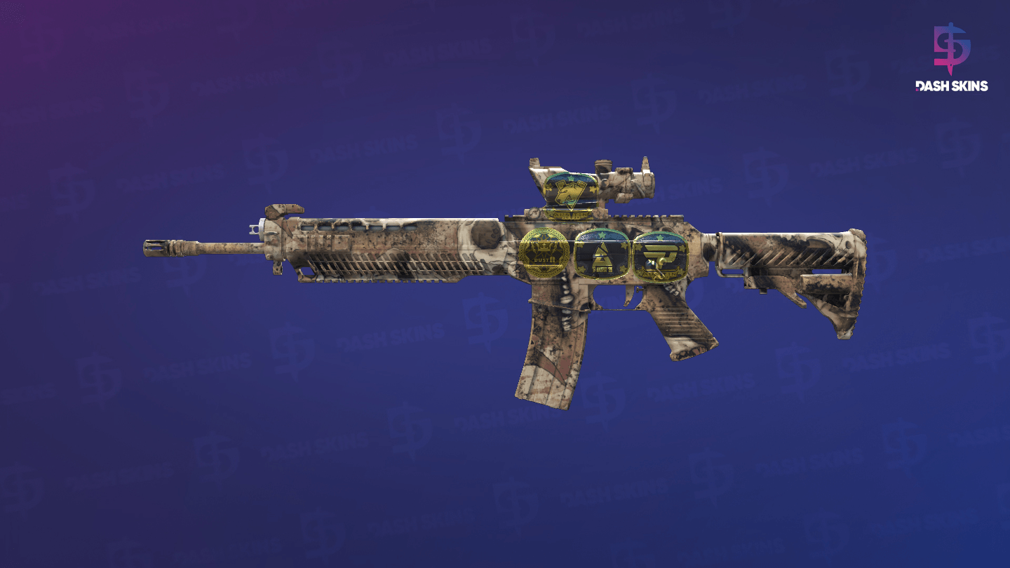 Souvenir SG 553 | Bleached (Minimal Wear) Screenshot Playside