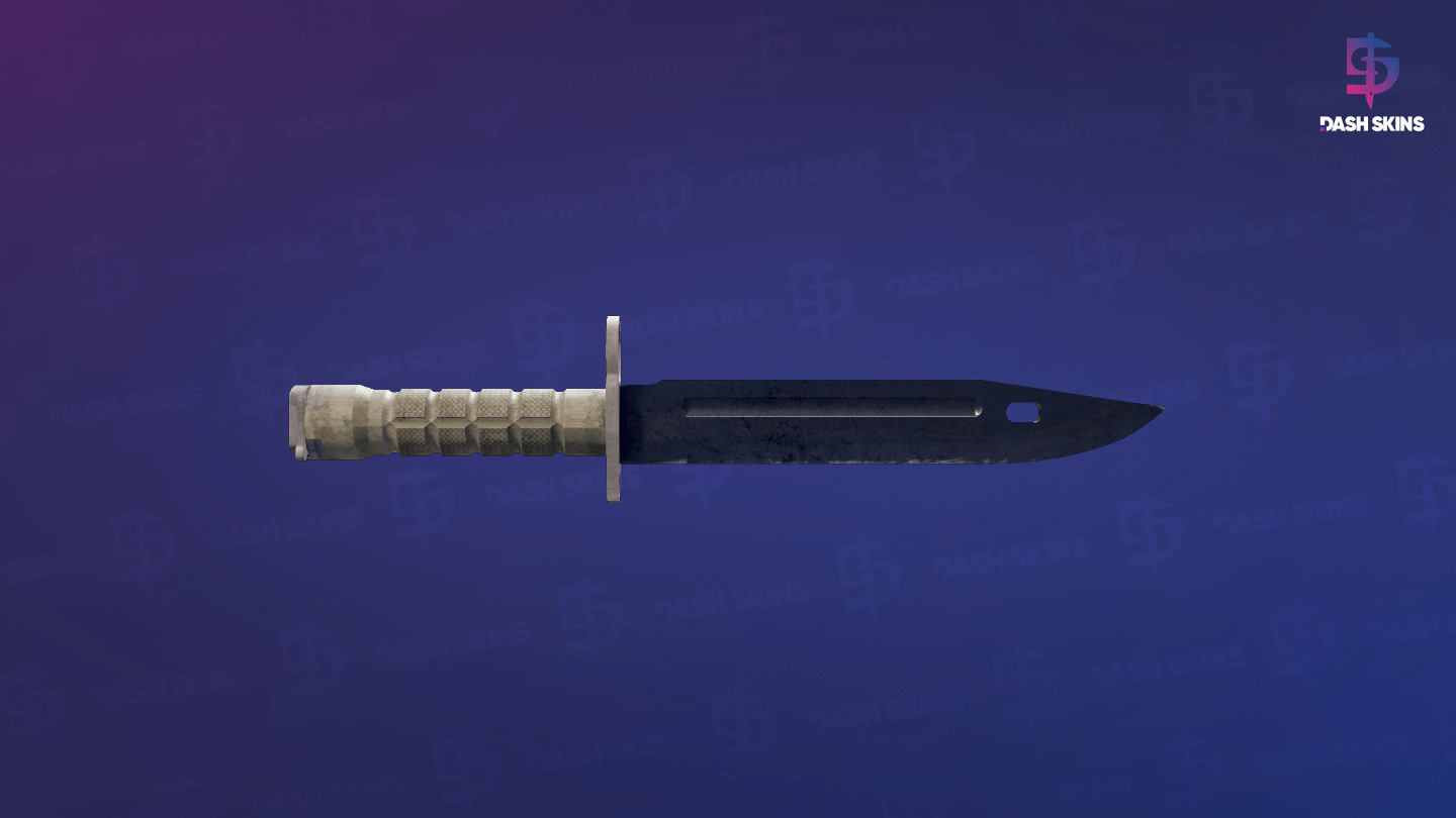 ★ Bayonet | Blue Steel (Well-Worn) Screenshot Playside