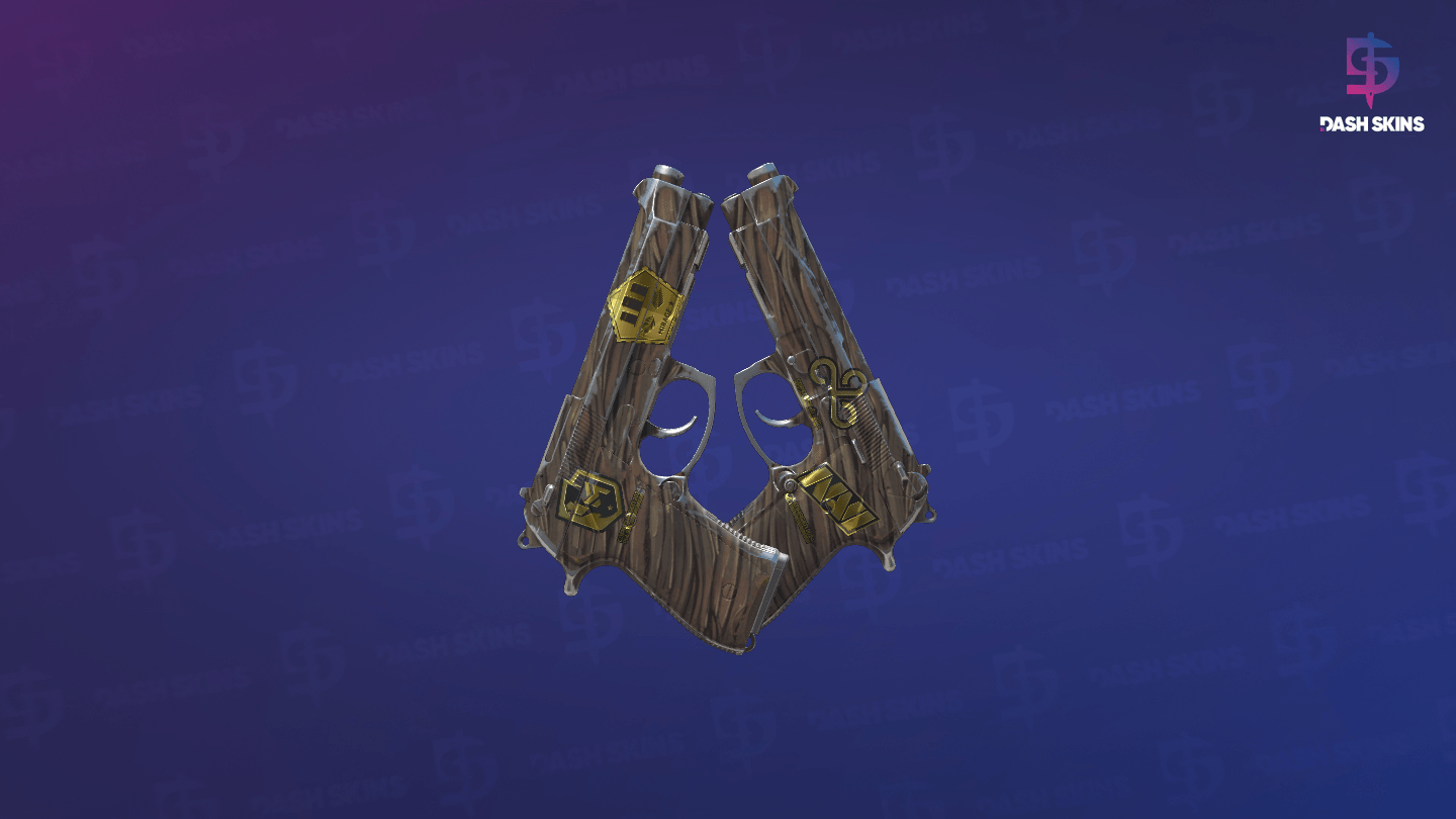 Souvenir Dual Berettas | Drift Wood (Field-Tested) Screenshot Playside