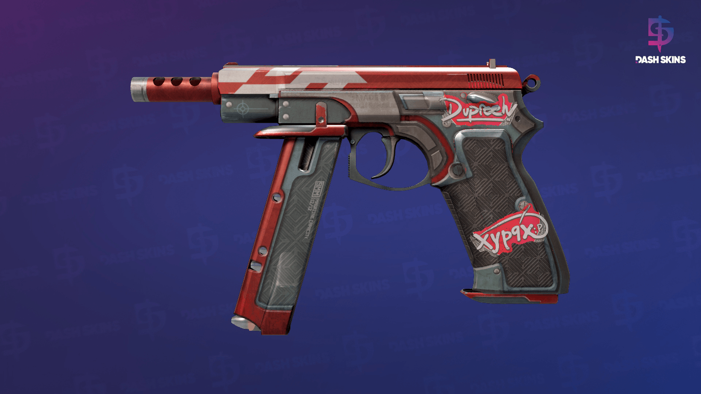 CZ75-Auto | Red Astor (Field-Tested) Screenshot Playside