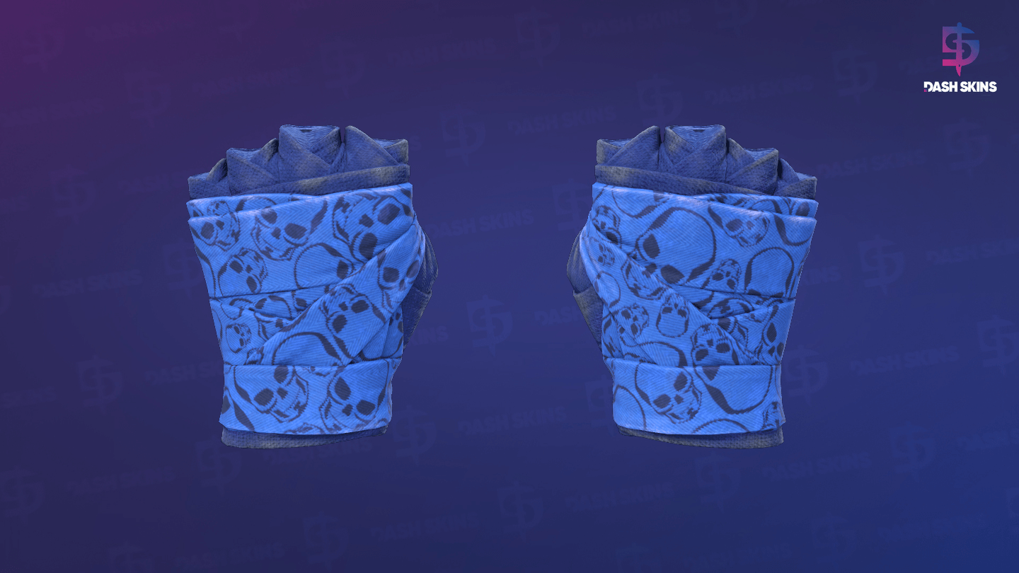 ★ Hand Wraps | Cobalt Skulls (Field-Tested) Screenshot Playside