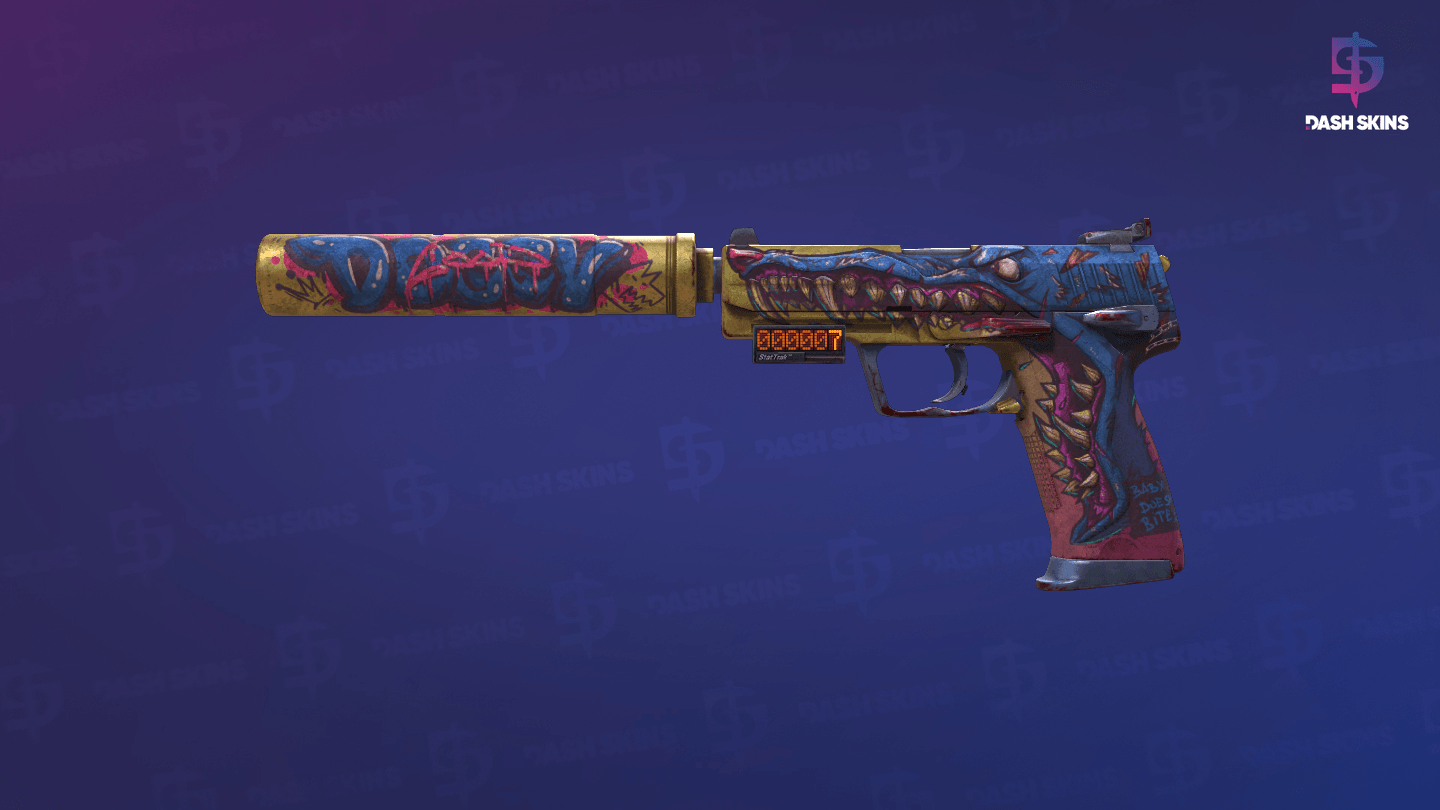 StatTrak™ USP-S | Jawbreaker (Battle-Scarred) Screenshot Playside