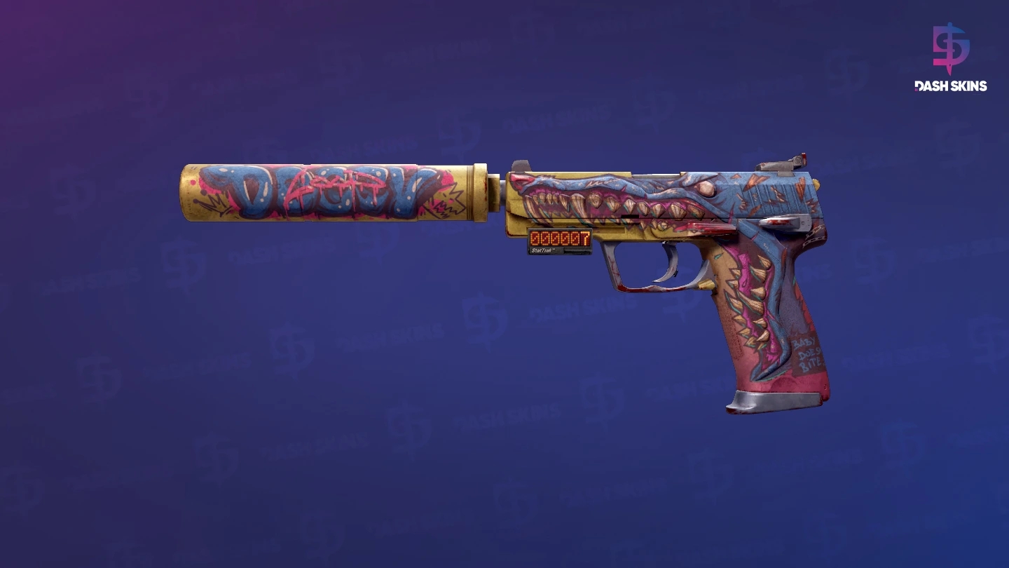 StatTrak™ USP-S | Jawbreaker (Battle-Scarred) Screenshot Playside