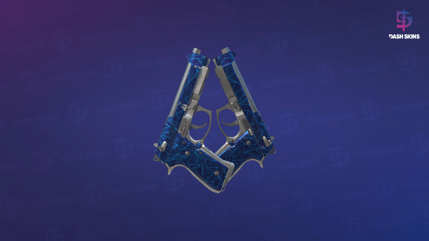 Dual Berettas | Cobalt Quartz (Field-Tested) Screenshot Playside