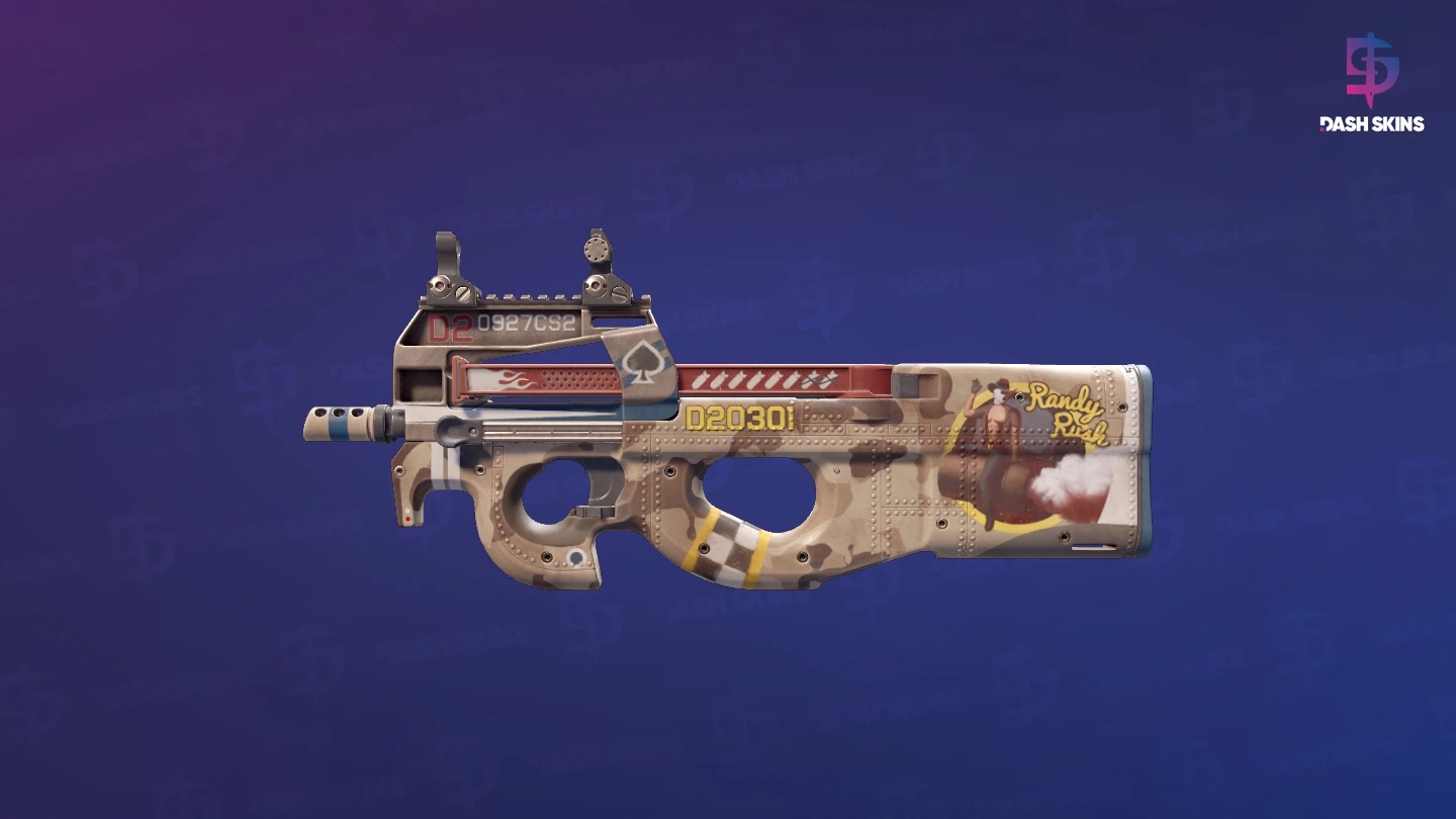 P90 | Randy Rush (Minimal Wear) Screenshot Playside