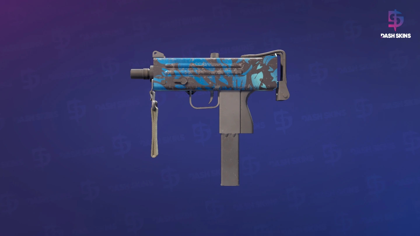 MAC-10 | Oceanic (Well-Worn) Screenshot Playside