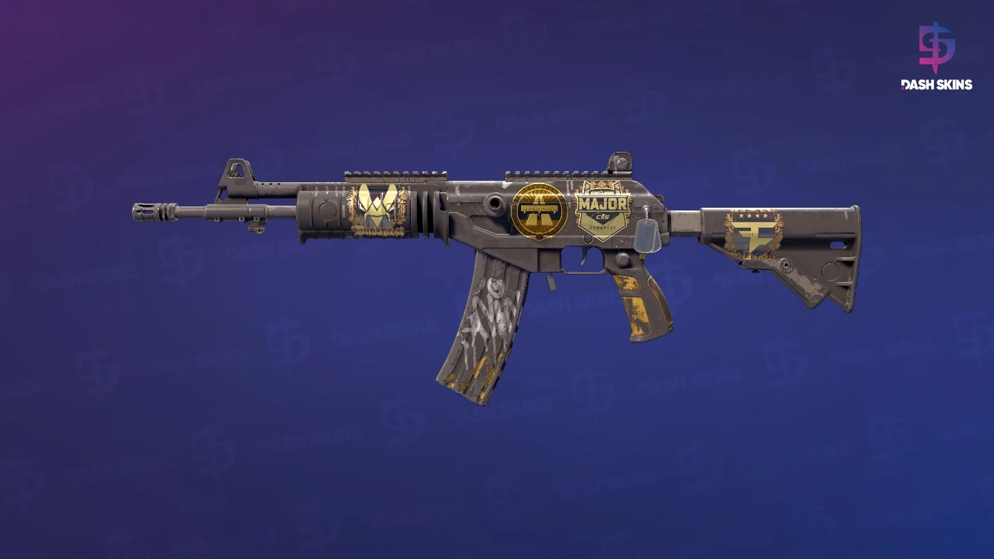 Souvenir Galil AR | Metallic Squeezer (Well-Worn) Screenshot Playside