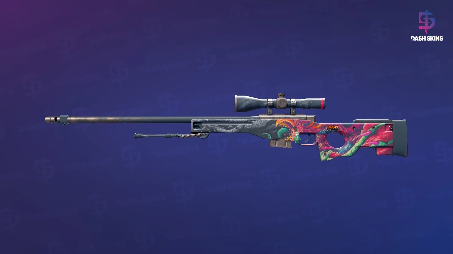 StatTrak™ AWP | Hyper Beast (Minimal Wear) Screenshot Playside