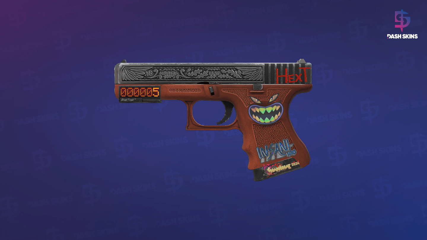 StatTrak™ Glock-18 | Royal Legion (Minimal Wear) Screenshot Playside