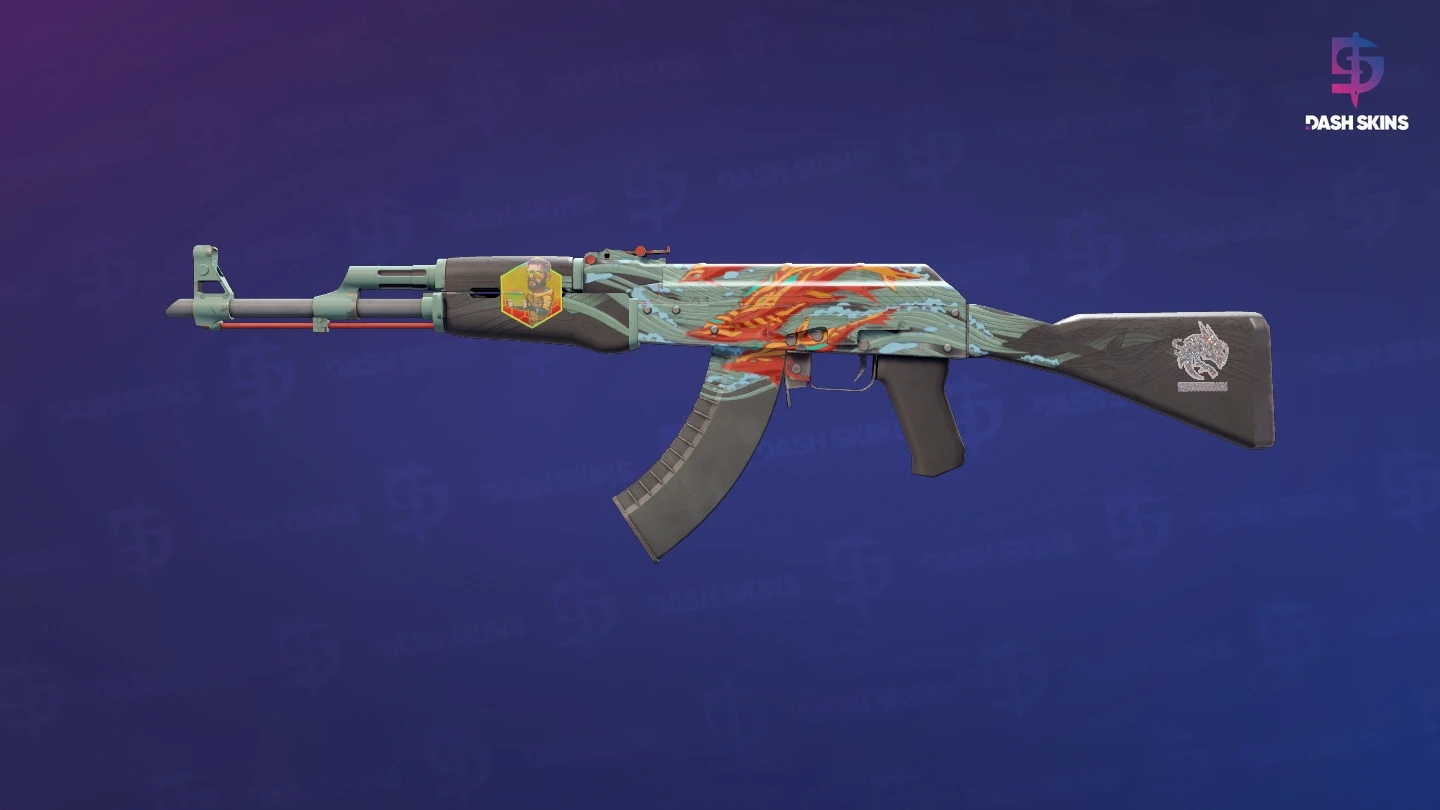 AK-47 | Aquamarine Revenge (Minimal Wear) Screenshot Playside