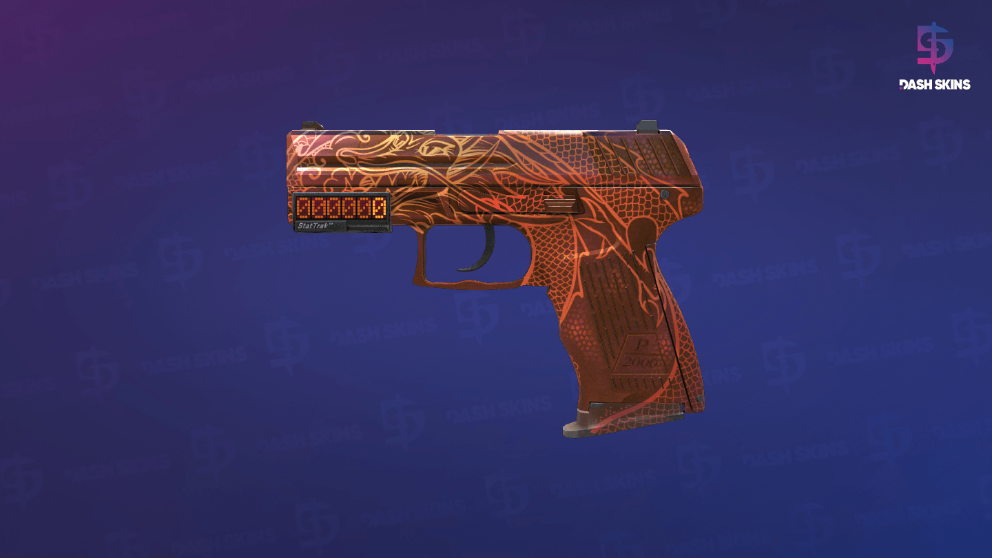 StatTrak™ P2000 | Imperial Dragon (Minimal Wear) Screenshot Playside