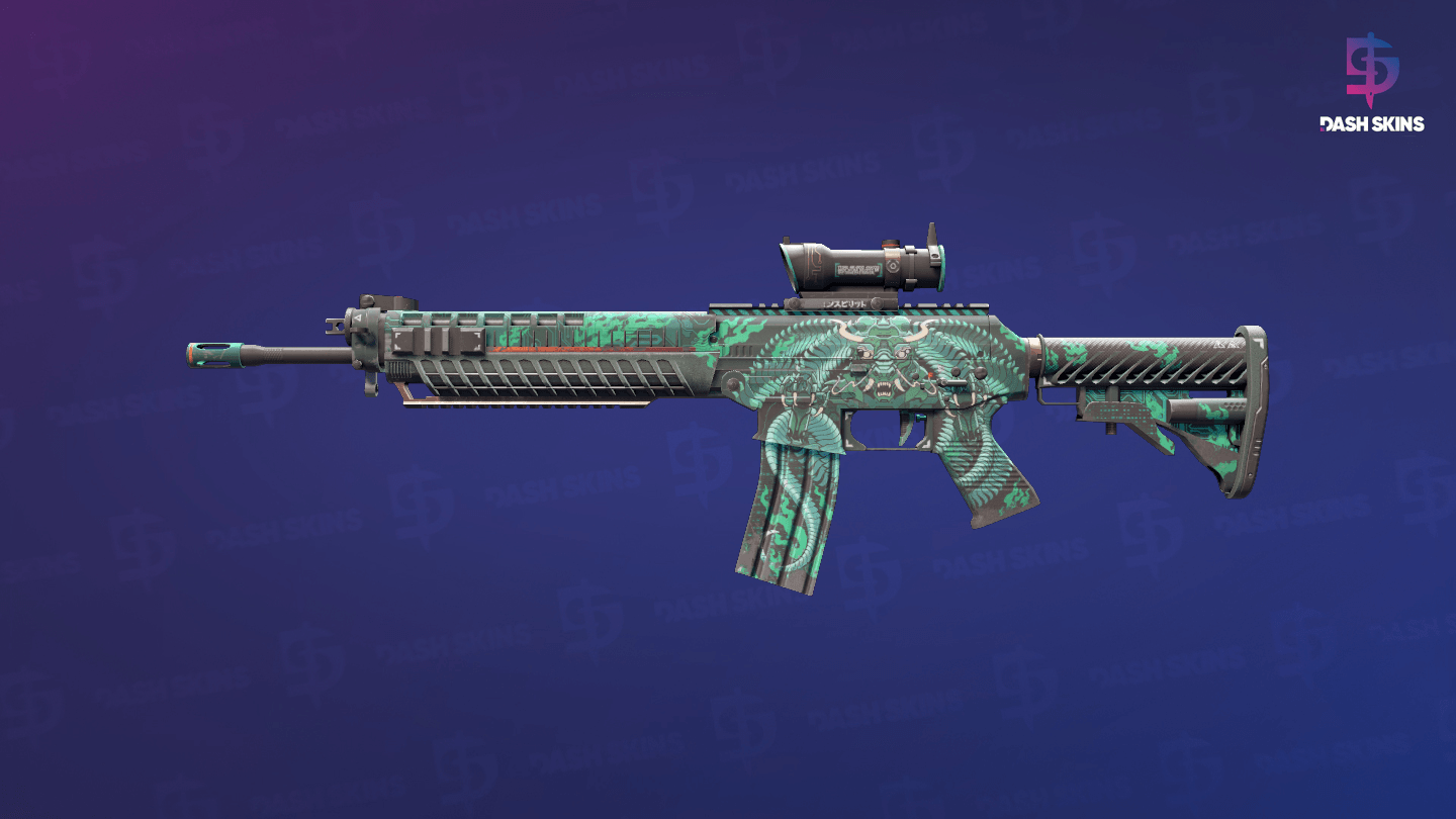 SG 553 | Dragon Tech (Field-Tested) Screenshot Playside