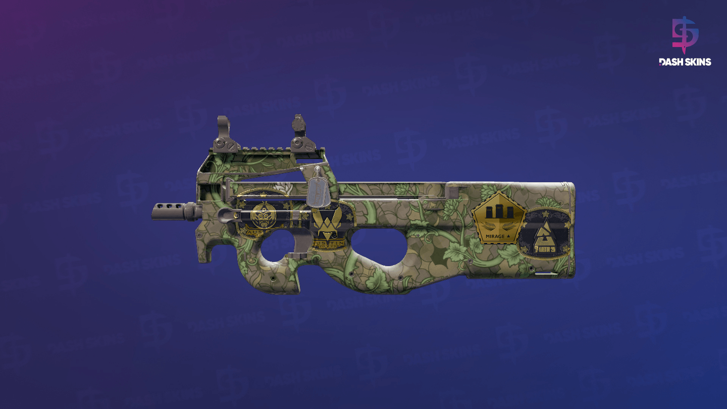 Souvenir P90 | Verdant Growth (Minimal Wear) Screenshot Playside