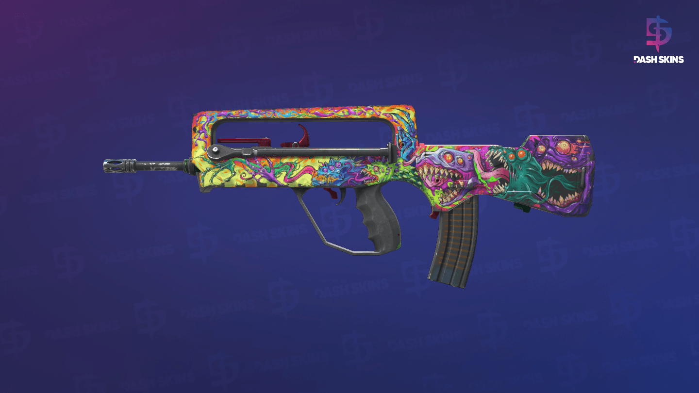 FAMAS | Bad Trip (Battle-Scarred) Screenshot Playside