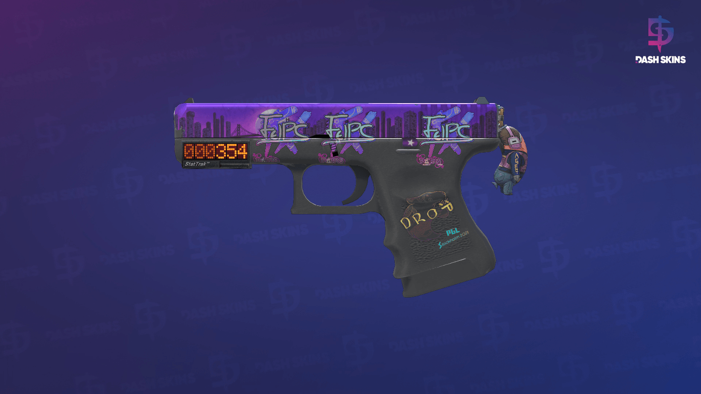 StatTrak™ Glock-18 | Moonrise (Field-Tested) Screenshot Playside
