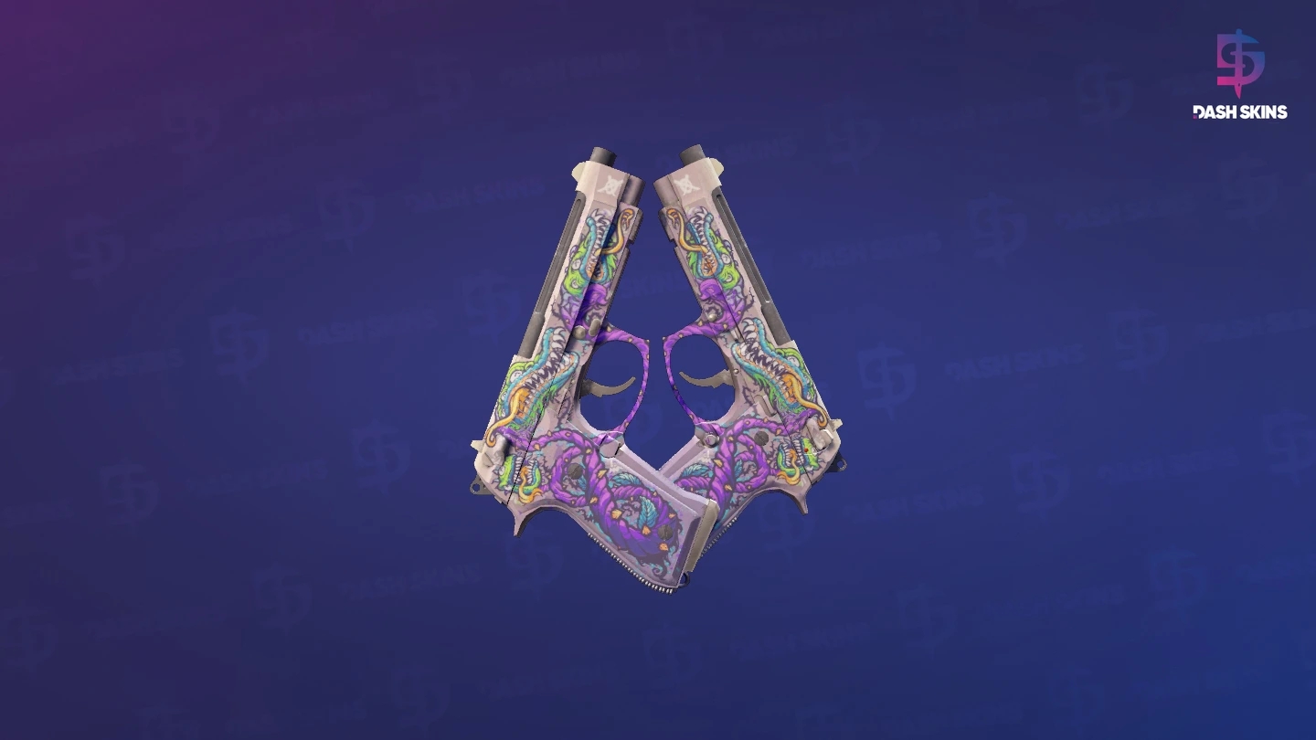 Dual Berettas | Flora Carnivora (Minimal Wear) Screenshot Playside