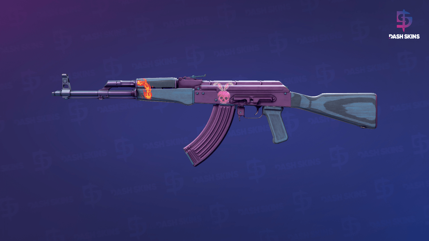 AK-47 | Midnight Laminate (Minimal Wear) Screenshot Playside