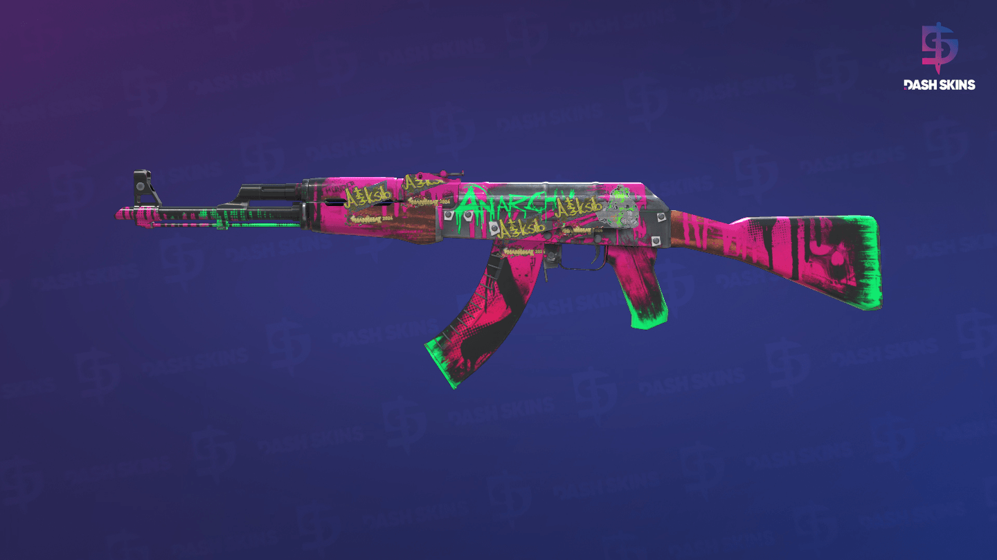 AK-47 | Neon Revolution (Minimal Wear) Screenshot Playside