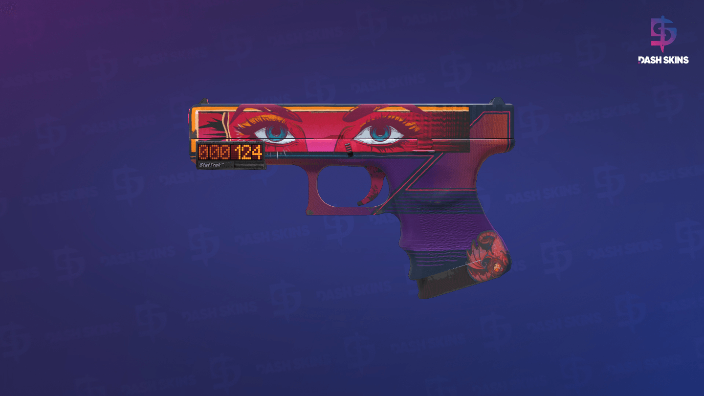 StatTrak™ Glock-18 | Vogue (Minimal Wear) Screenshot Playside