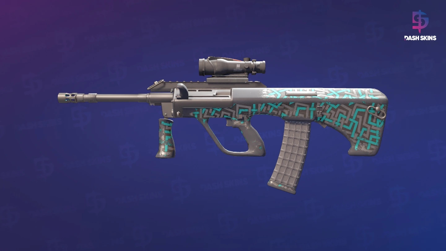 AUG | Ricochet (Well-Worn) Screenshot Playside