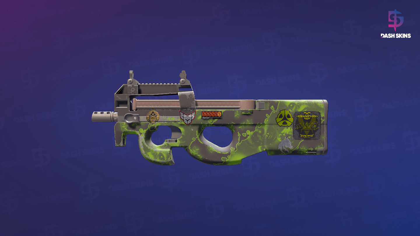 StatTrak™ P90 | Virus (Minimal Wear) Screenshot Playside