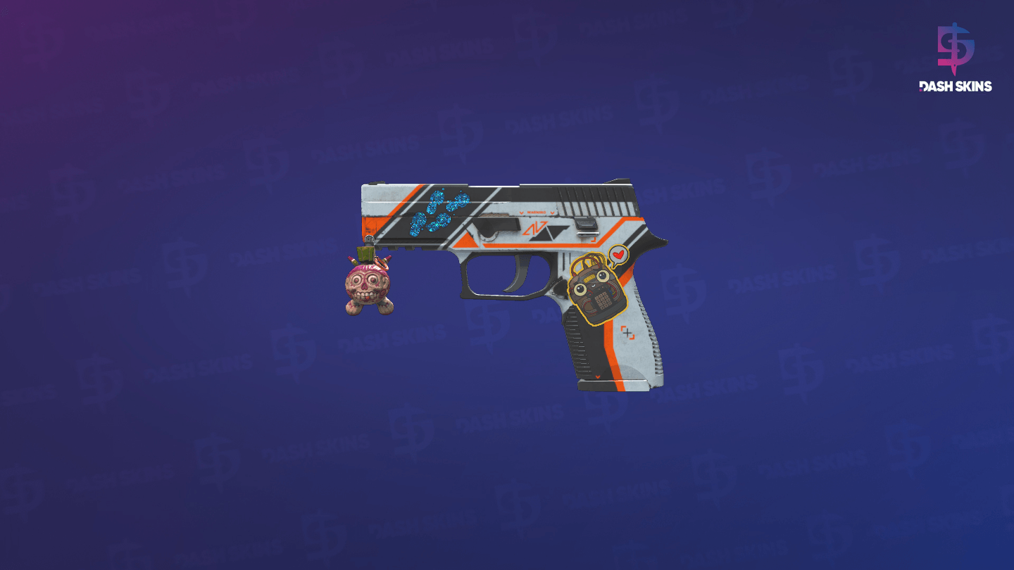 P250 | Asiimov (Well-Worn) Screenshot Playside