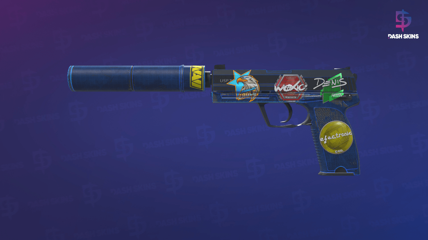 USP-S | Blueprint (Battle-Scarred) Screenshot Playside