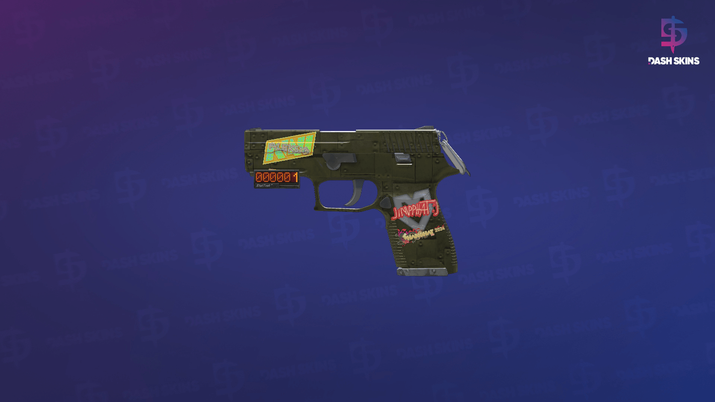 StatTrak™ P250 | Iron Clad (Battle-Scarred) Screenshot Playside