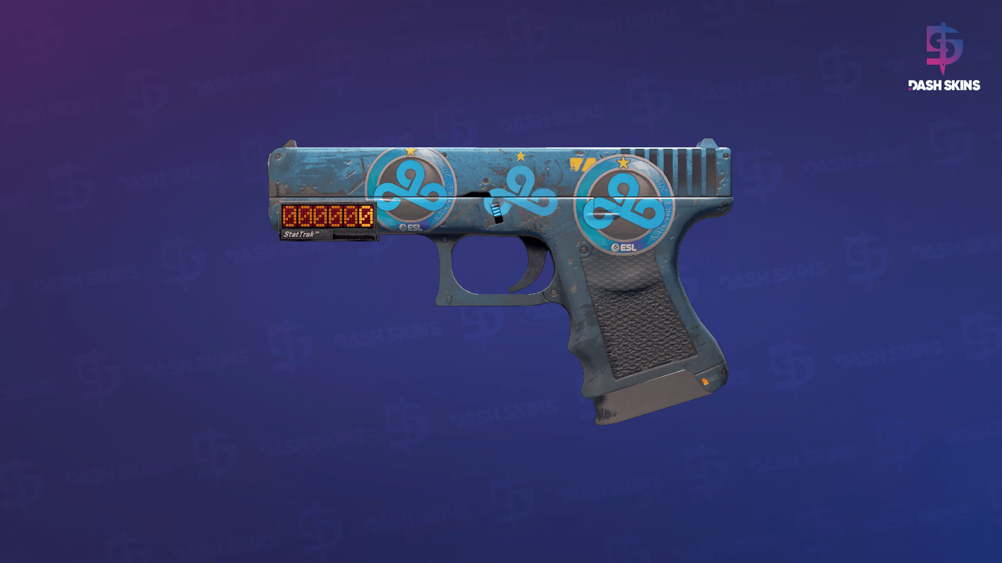 StatTrak™ Glock-18 | Off World (Battle-Scarred) Screenshot Playside
