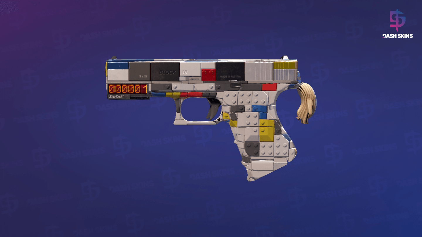 StatTrak™ Glock-18 | Block-18 (Minimal Wear) Screenshot Playside