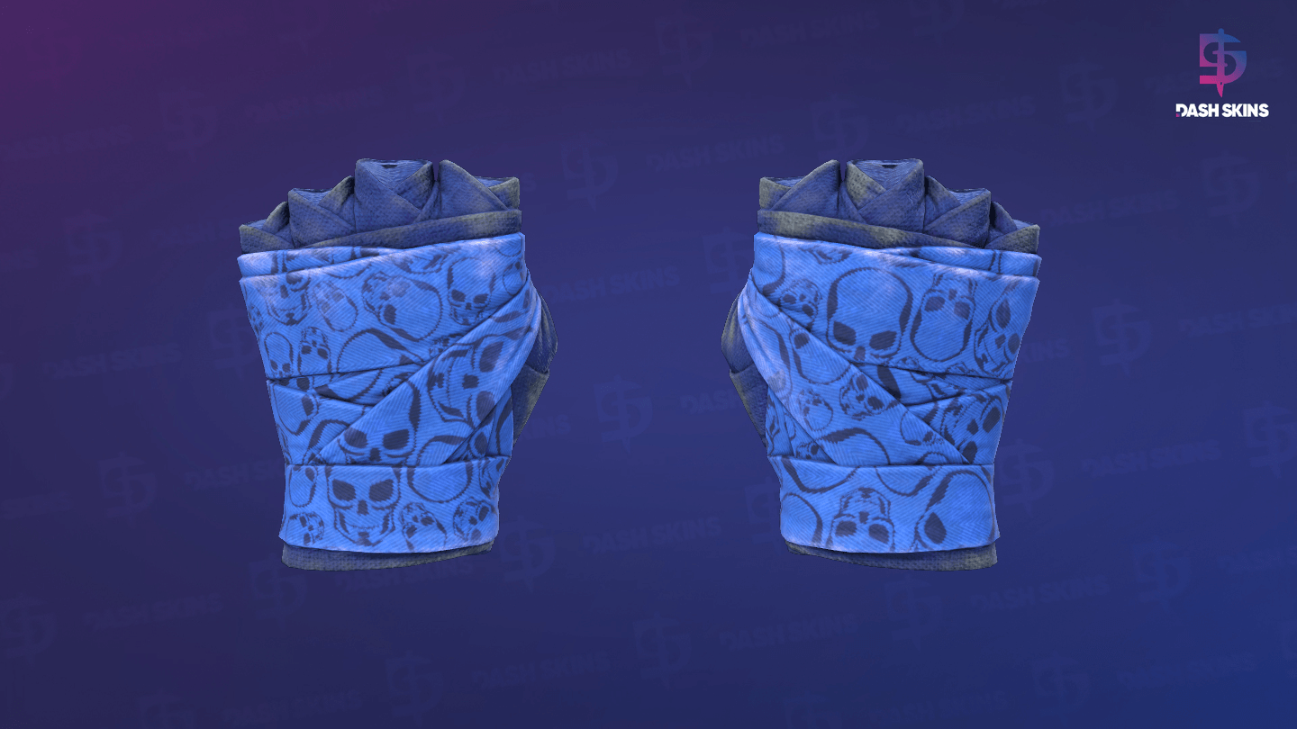 ★ Hand Wraps | Cobalt Skulls (Battle-Scarred) Screenshot Playside
